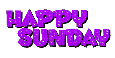 Happy Sunday.Text.gif.Purple.Victoriabea - Free animated GIF