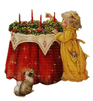 advent christmas child girl - kostenlos png