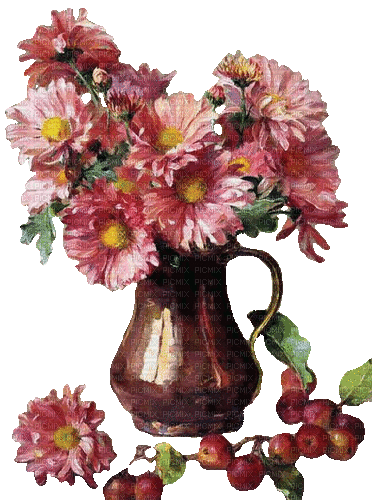 Blumen, Obst, Vase - Kostenlose animierte GIFs