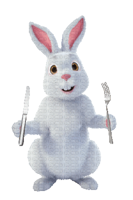 Rabbit.Lapin.Bunny.Conejo.eating.manger.Victoriabea - Free animated GIF