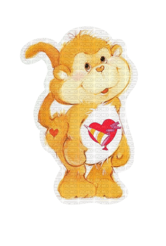 playful heart monkey - png gratuito