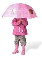 Kaz_Creations Child  Girl With Umbrella - kostenlos png