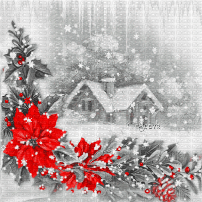 soave background animated vintage christmas - Free animated GIF