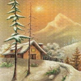 Winter landscape - gratis png