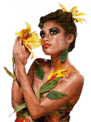 Kaz_Creations Woman Femme Flowers - bezmaksas png
