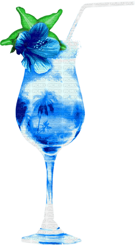 Cocktail.Flower.Blue - 免费PNG