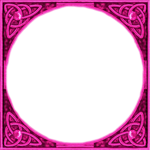 Celtic.Irish.Knot.Frame.Pink - By KittyKatLuv65 - png gratuito