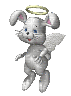angel bunny - Бесплатни анимирани ГИФ