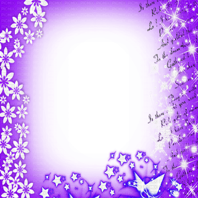 kikkapink text sparkle glitter frame purple - zadarmo png