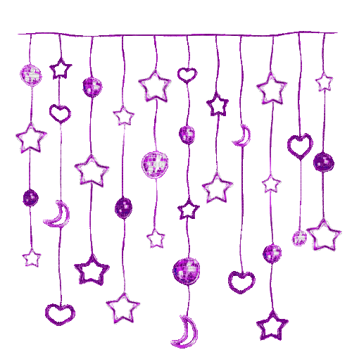 purple stars and moons - Gratis animerad GIF