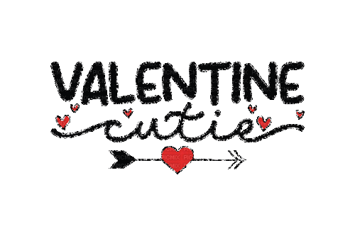 valentine cutie/ words - GIF animé gratuit