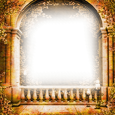 soave frame terrace vintage gothic brown orange - δωρεάν png