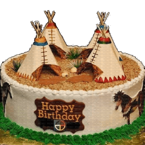 Western (Gâteau anniversaire ) - PNG gratuit