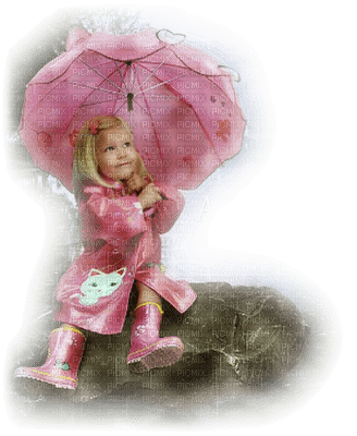 Kaz_Creations Baby Enfant Child Girl With Umbrella - ücretsiz png