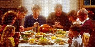 Family thanksgiving day - png gratis