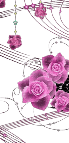 Vanessa Valo _crea=pink roses deco - zadarmo png