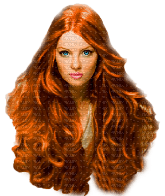 Beautiful Redhead Woman - png ฟรี