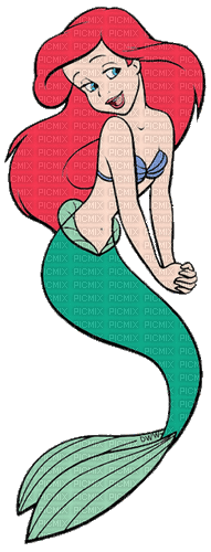 Arielle Mermaid Ariel - GIF animado grátis