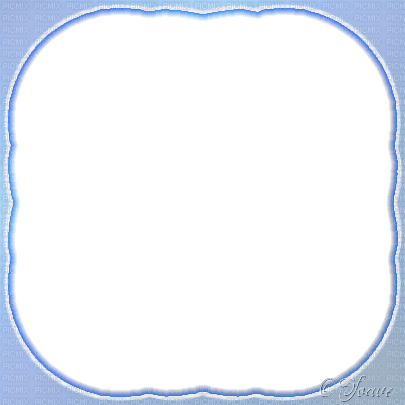 soave frame circle corner shadow blue - png grátis
