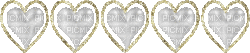 border silver glitter deco tube line frame cadre effect gif anime animated animation heart coeur - Free animated GIF