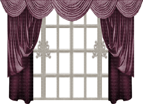 fönster och gardiner-----windows and curtains - zdarma png