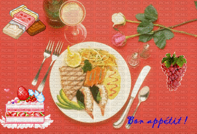 bon appétit - Gratis animerad GIF