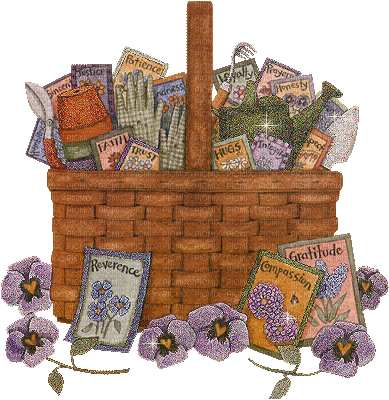 Basket of Flower Seeds for Garden - Gratis animerad GIF