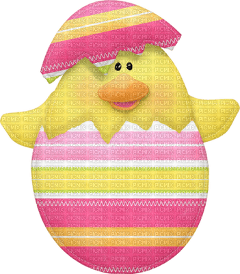 Kaz_Creations Easter Deco  Chick Colours - ilmainen png