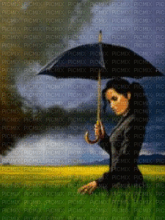 woman umbrella bp - Bezmaksas animēts GIF