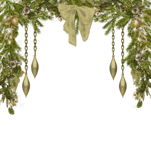 christmas garland frame - δωρεάν png
