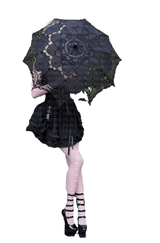 dolceluna gothic dark lady woman - nemokama png