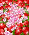 strawberry bg - GIF animé gratuit