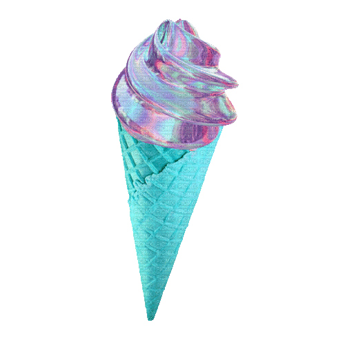 holographic ice cream - Ingyenes animált GIF