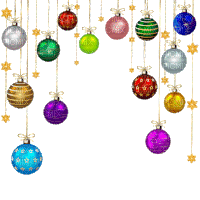 Новогодние шары - GIF animasi gratis