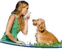 Kaz_Creations Woman Femme Dog Pup - gratis png