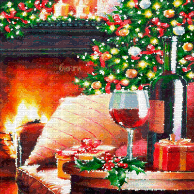Y.A.M._New year Christmas background - Bezmaksas animēts GIF