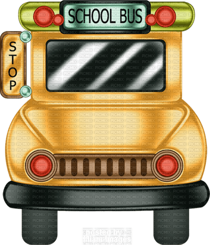 Bus Back To School - Bogusia - 免费PNG