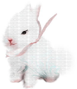 soave deco animals bunny easter spring white pink - gratis png