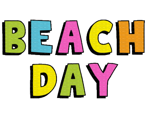 Beach day.text.Victoriabea - 無料のアニメーション GIF