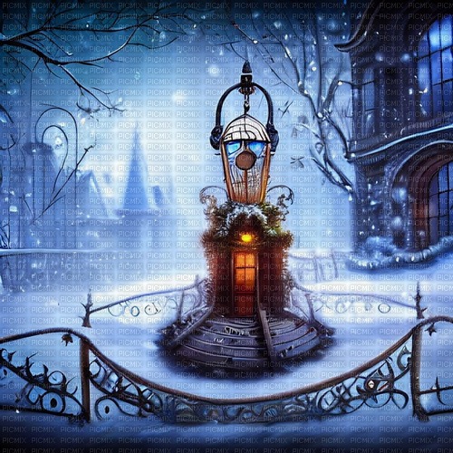 kikkapink winter background steampunk christmas - ingyenes png