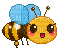 abeille, miel,gif,fleur,Karina10rus - 免费动画 GIF