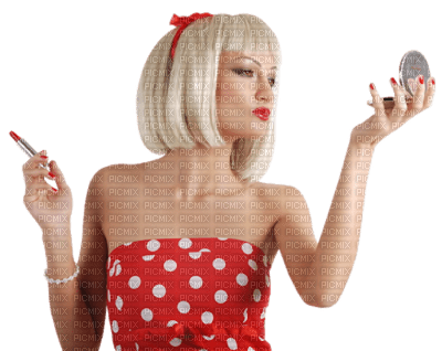 woman polka dot bp - ücretsiz png