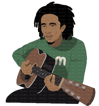 MMarcia gif Bob Marley - Бесплатный анимированный гифка