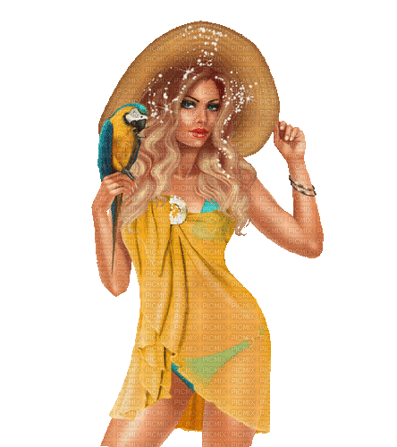 dolceluna woman summer gif glitter hat - 免费动画 GIF