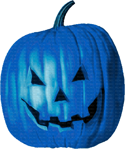 Jack O Lantern.Blue.Animated - KittyKatLuv65 - GIF animasi gratis