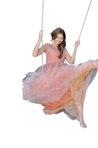 kikkapink swing woman pink - png gratis