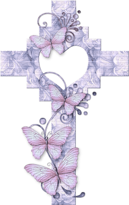 Kaz_Creations Holy Cross Religious Butterflies - 無料png
