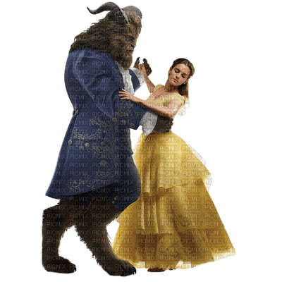 belle and beast - zdarma png