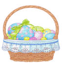Kaz_Creations Easter Deco Eggs In Basket - PNG gratuit