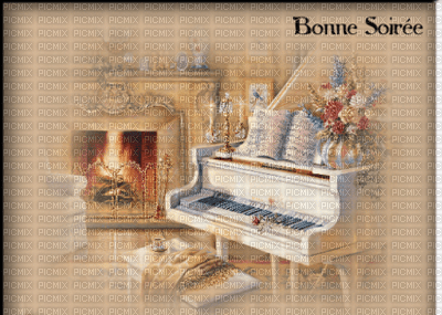 BONNE SOIREE PIANO - png ฟรี